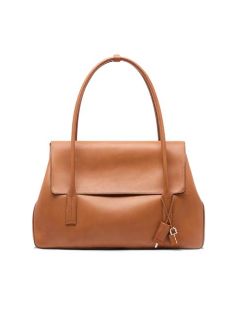 TOM FORD NATURAL LEATHER ECLIPSE LARGE SHOULDER BAG