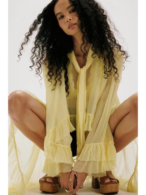 FREE PEOPLE Full Sleeve Frill Top