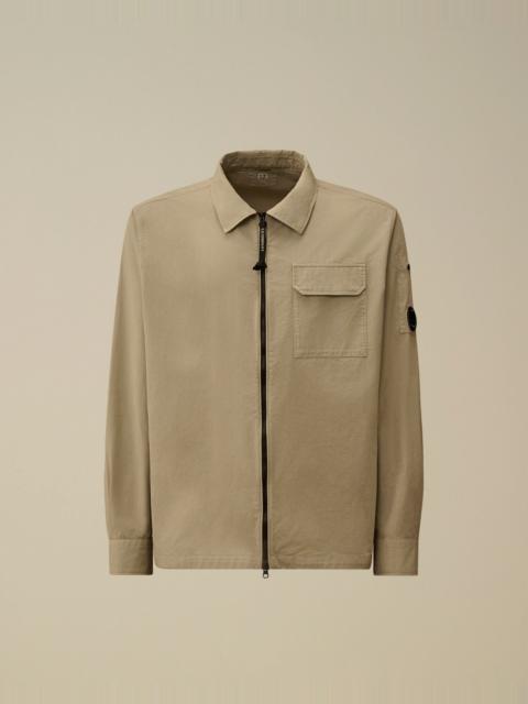 C.P. Company Organic Gabardine Zipped Lens Overshirt