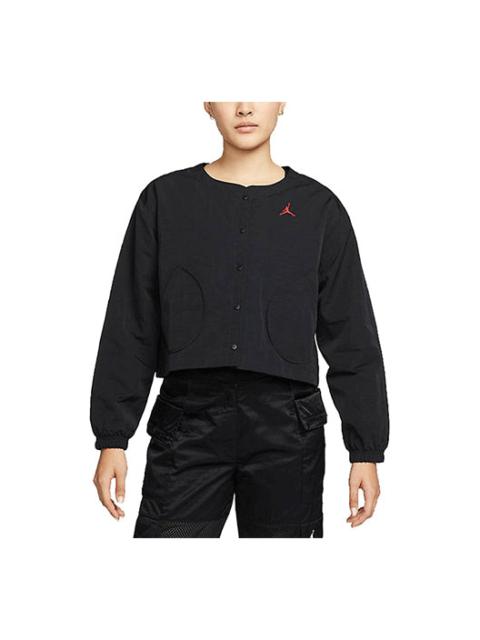 Jordan (WMNS) 공기 요르단 SS22 스포츠 훈련 우연한 재킷 검정 DN4417-010