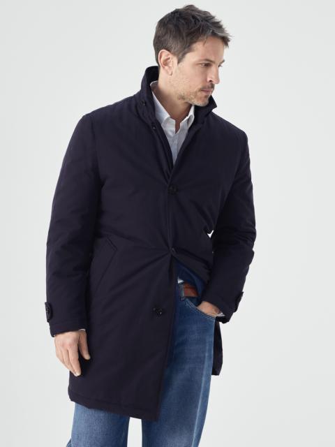 Brunello Cucinelli Water-resistant techno cotton outerwear jacket with Thermore® padding