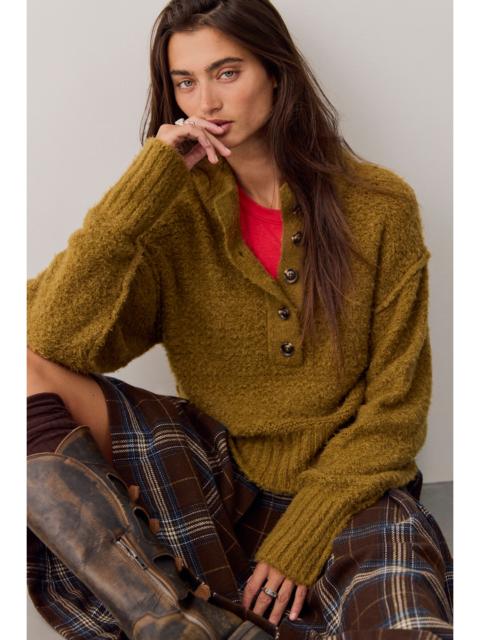 FREE PEOPLE Tucked Henley Pullover