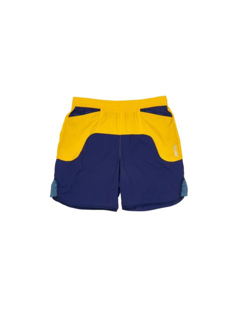 PALACE FRONT RUNNER SHORTS NAVY / YELLOW