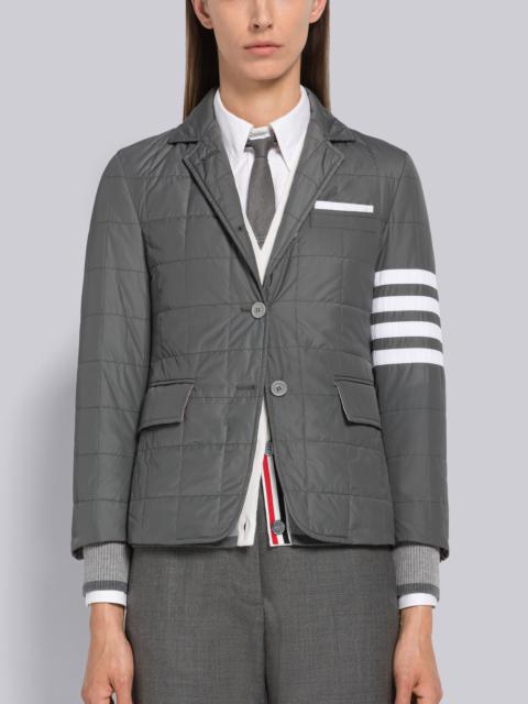 Thom Browne Poly Twill Quilted Tech Down 4-Bar Sport Coat