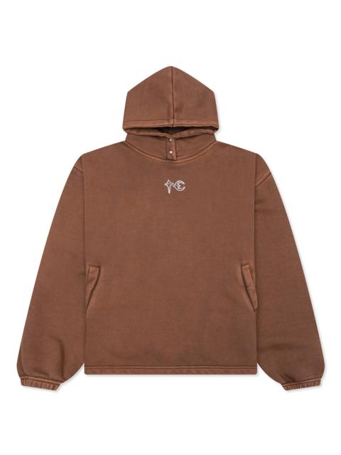 Thug Club DEVIL PEACE PATCH HOODIE - BROWN
