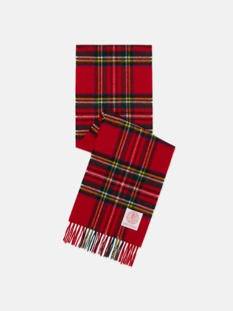 J. PRESS MADE-IN-ENGLAND ROYAL STEWART TARTAN MERINO WOOL SCARF