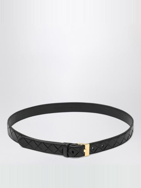 Bottega Veneta Black Watch belt in Intrecciato