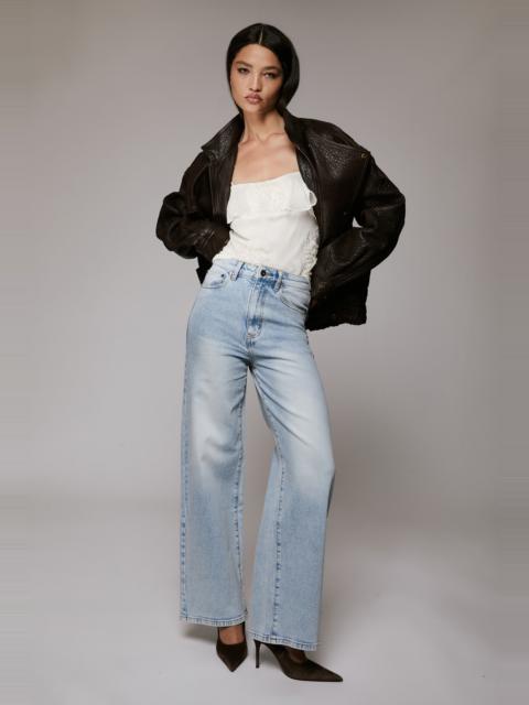 BARDOT Heidi Wide Leg Jean In Light Denim