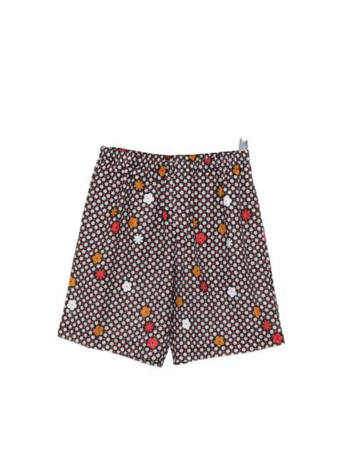 MM6 Maison Margiela FLORAL-PRINT SHORTS