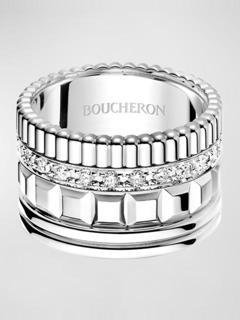 Boucheron Quatre 18K White Gold Radiant Edition Diamond Ring