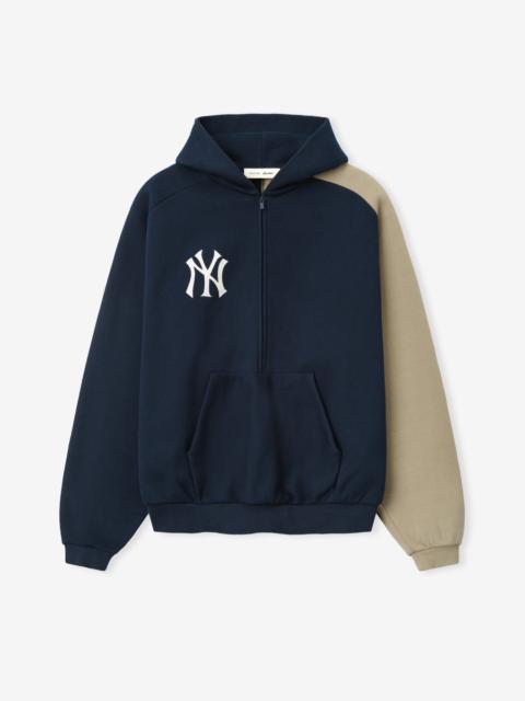 ESSENTIALS Yankees Raglan Half Zip Sport Hoodie
