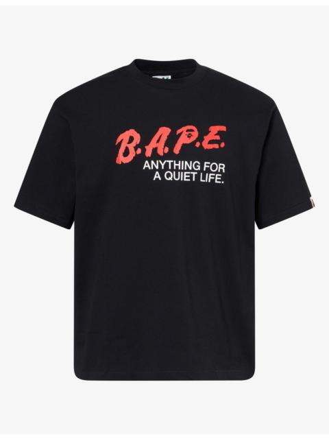 A BATHING APE® Motto Logo-Print Cotton T-Shirt