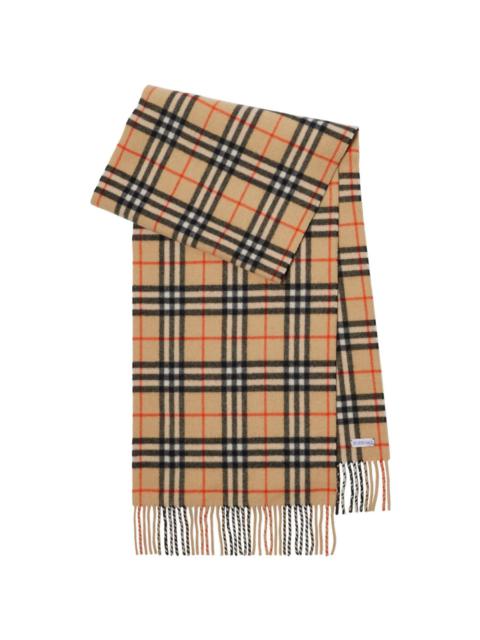 Vintage Check cashmere scarf