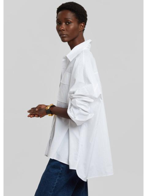 The Frankie Shop Elara Oversized Shirt - Optic White