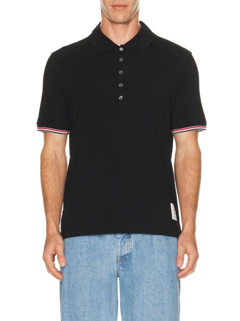 Thom Browne Short Sleeve Jersey Polo
