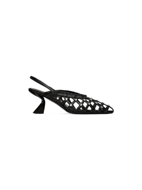 NENSI DOJAKA Black Slingback Heels