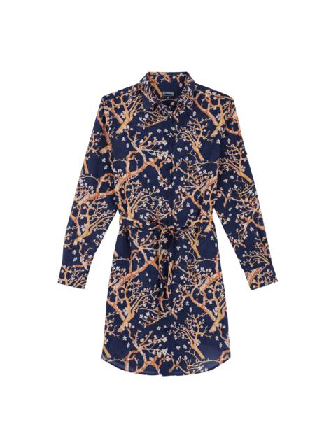 Vilebrequin Women Cotton Voile Shirt Dress Sweet Blossom