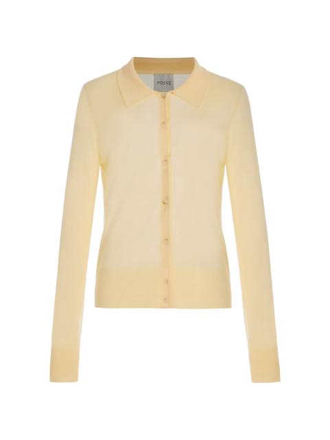POSSE Exclusive Riviera Cooper Knit Cardigan yellow