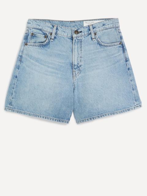 rag & bone Kaia High-Rise Denim Shorts in Vista