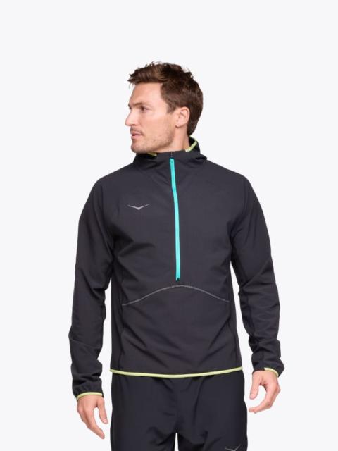 HOKA Men's SkyGlow Half-Zip in Black