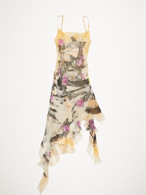 Acne Studios Printed strap dress - Multi yellow