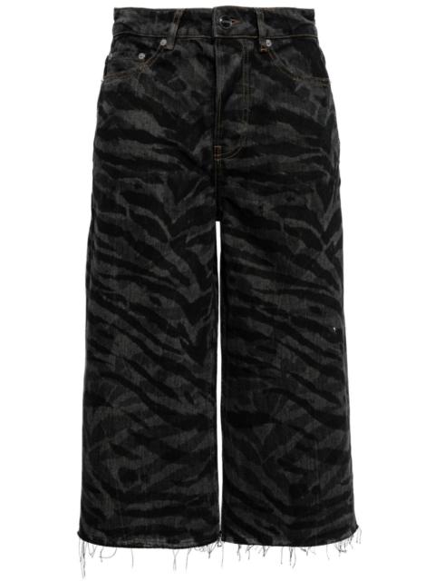 GANNI lazer denim short