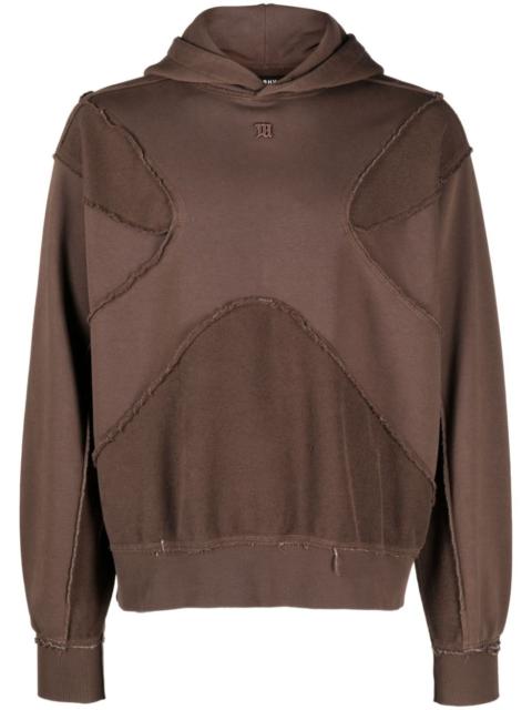 MISBHV ripped-detail cotton blend hoodie