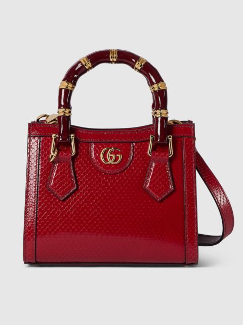 GUCCI Gucci Diana mini python tote bag