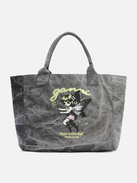GANNI MEDIUM TRAPEZE SHOPPER FAIRY PRINT