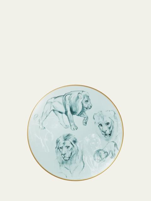 Hermès Carnets d'Equateur Lions Salad Plate