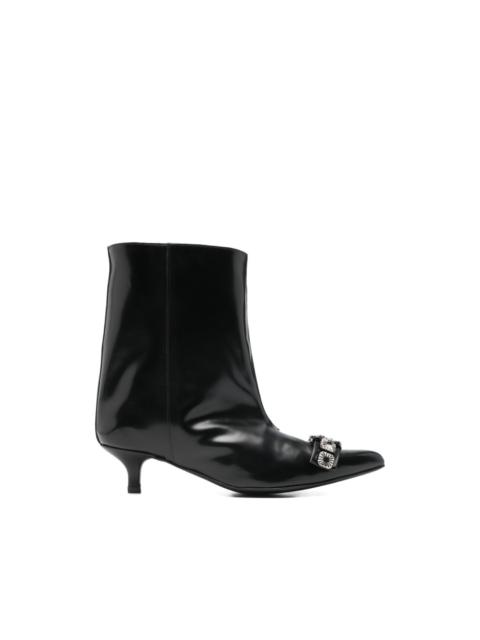 TOGA PULLA toe-embellishment pointed-toe leather boots