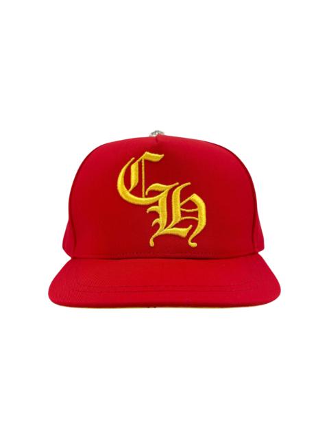 Chrome Hearts Embroidered CH Logo Baseball Hat GS "Red Yellow" CHRM1395