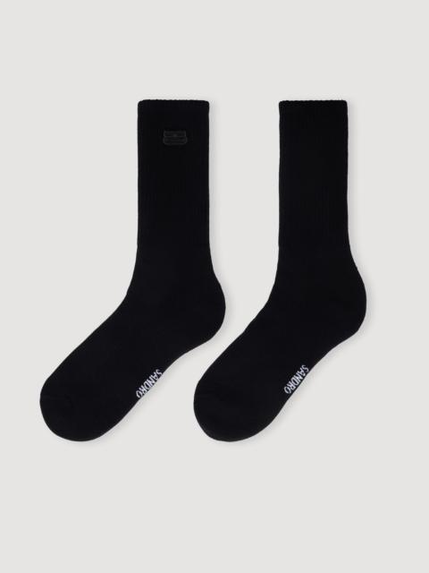 Sandro EMBROIDERED SOCKS