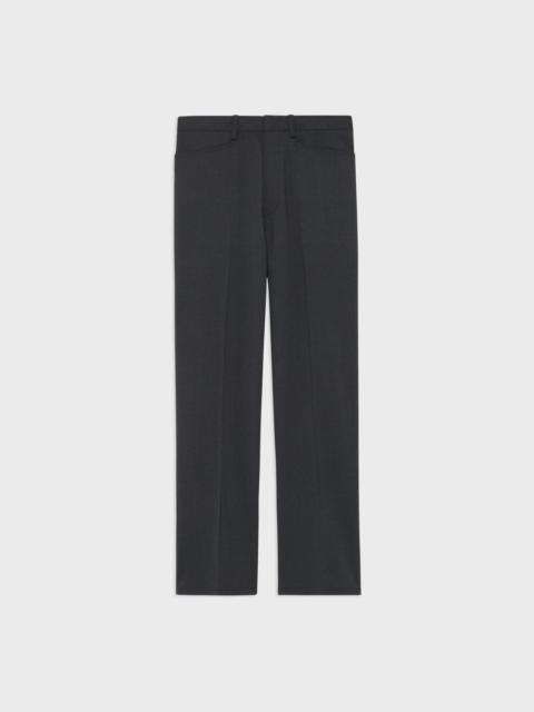 Theory Slim-Straight Wool Gabardine Pant