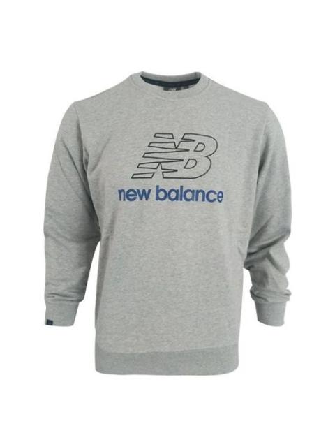 New Balance Men's New Balance Athleisure Casual Sports Knit Round Neck Pullover Gray NC91E041-GR
