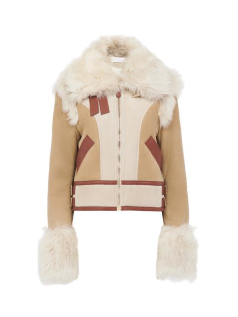 Chloé PATCHWORK AVIATOR JACKET