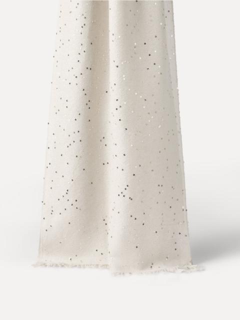 Brunello Cucinelli Cashmere and silk diamond yarn scarf