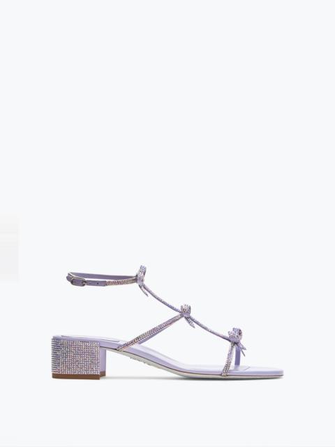 RENE CAOVILLA Caterina Lilac Sandal With Crystals 35