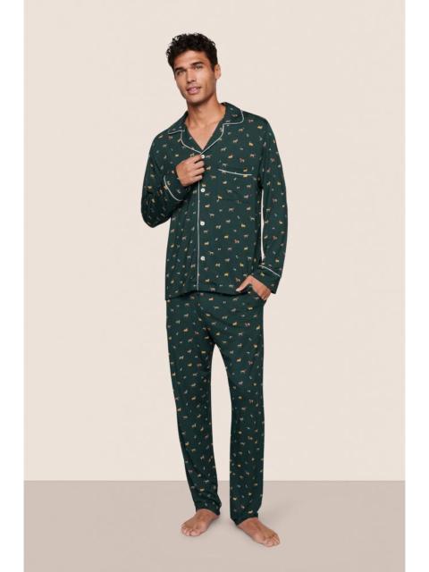 eberjey William Printed TENCEL™ Modal Long PJ Set