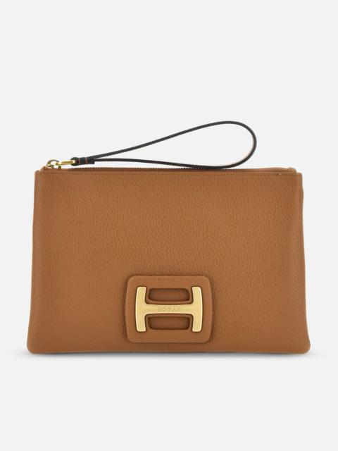 HOGAN Pouch Medium Brown