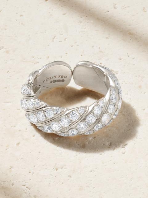 DAVID YURMAN 18-karat White Gold Diamond Ring