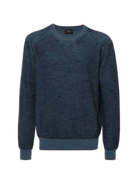 crew-neck ribbed-knit jumper