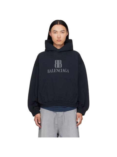 BALENCIAGA Black Logo Hoodie