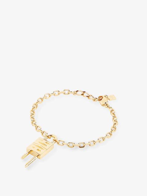 Givenchy Brand-emblem brass bracelet