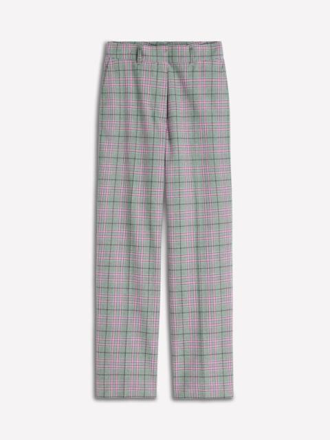 BODEN Canonbury Tailored Pants-Green, Pink and Brown Check