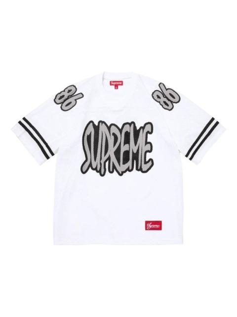 Supreme Supreme FW26 Reflective Football Jersey 'White' SUP-FW26-017-WHT