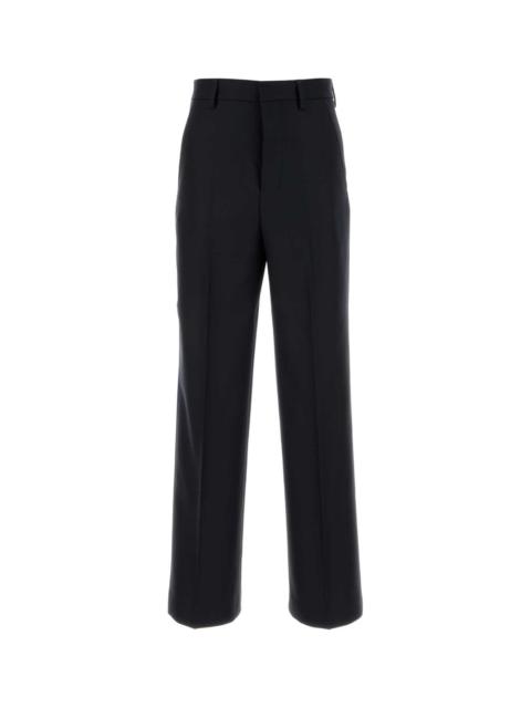 AMI Paris Midnight Blue Wool Pant Navyblue Exterior: Virgin Pantaloni
