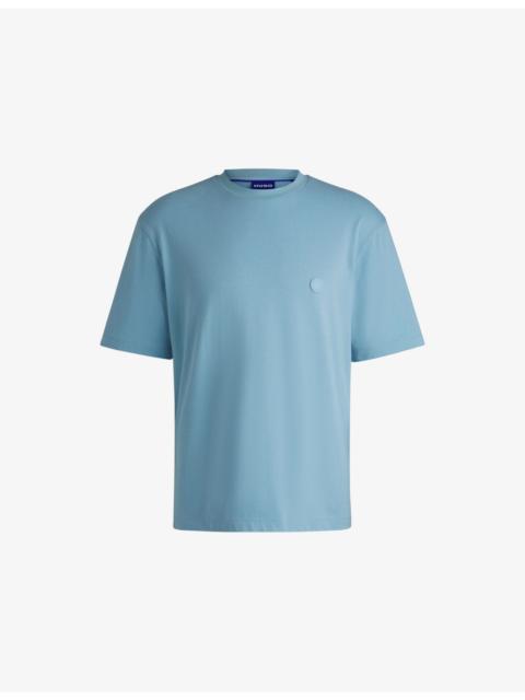 HUGO Happy HUGO logo-patch cotton-jersey T-shirt