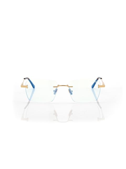 TOM FORD BLUE BLOCK RECTANGULAR OPTICALS