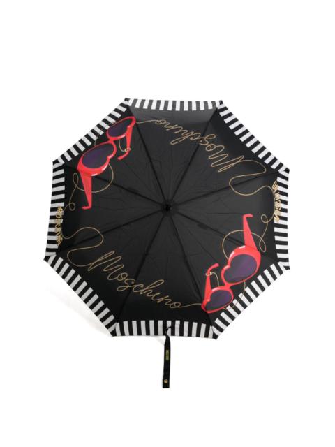 Moschino graphic-print compact umbrella
